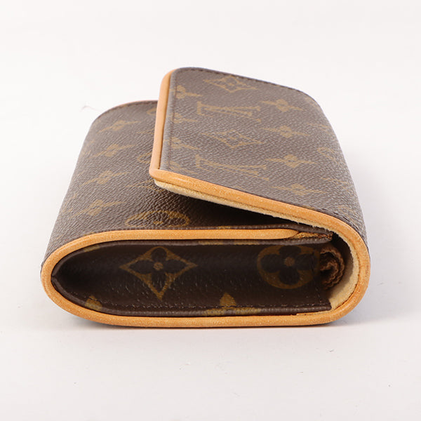 Louis Vuitton 1999 Made Canvas Monogram Pochette Twin Pm Brown Clutch
