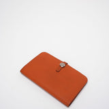 Hermes Dogon GM Togo Long Wallet Orange 2010