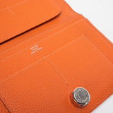 Hermes Dogon GM Togo Long Wallet Orange 2010