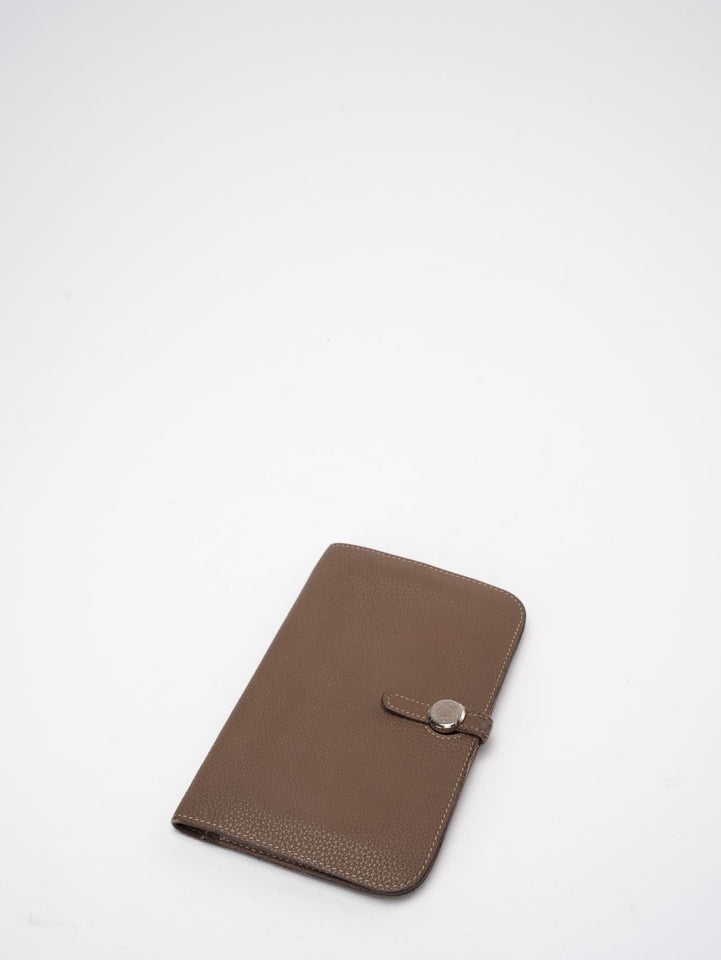 Hermes Hermes Dogon GM Togo Long Wallet Etoupe ( taupe)