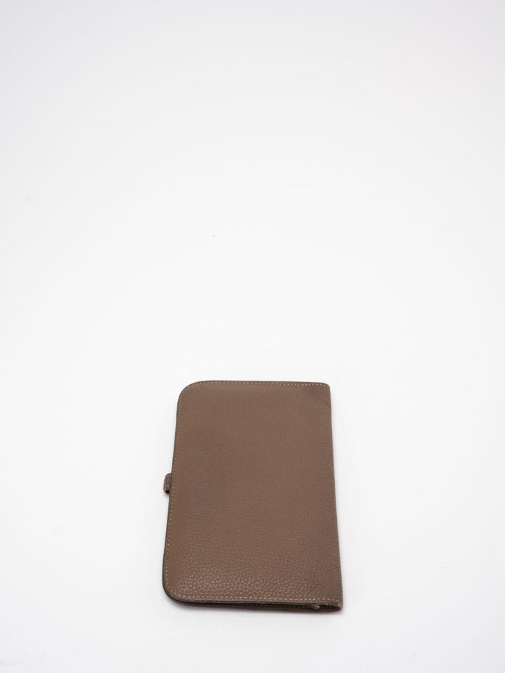 Hermes Hermes Dogon GM Togo Long Wallet Etoupe ( taupe)