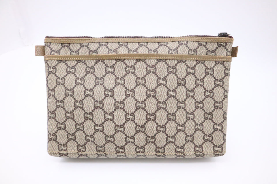 Gucci Plus Pouch in GG Canvas