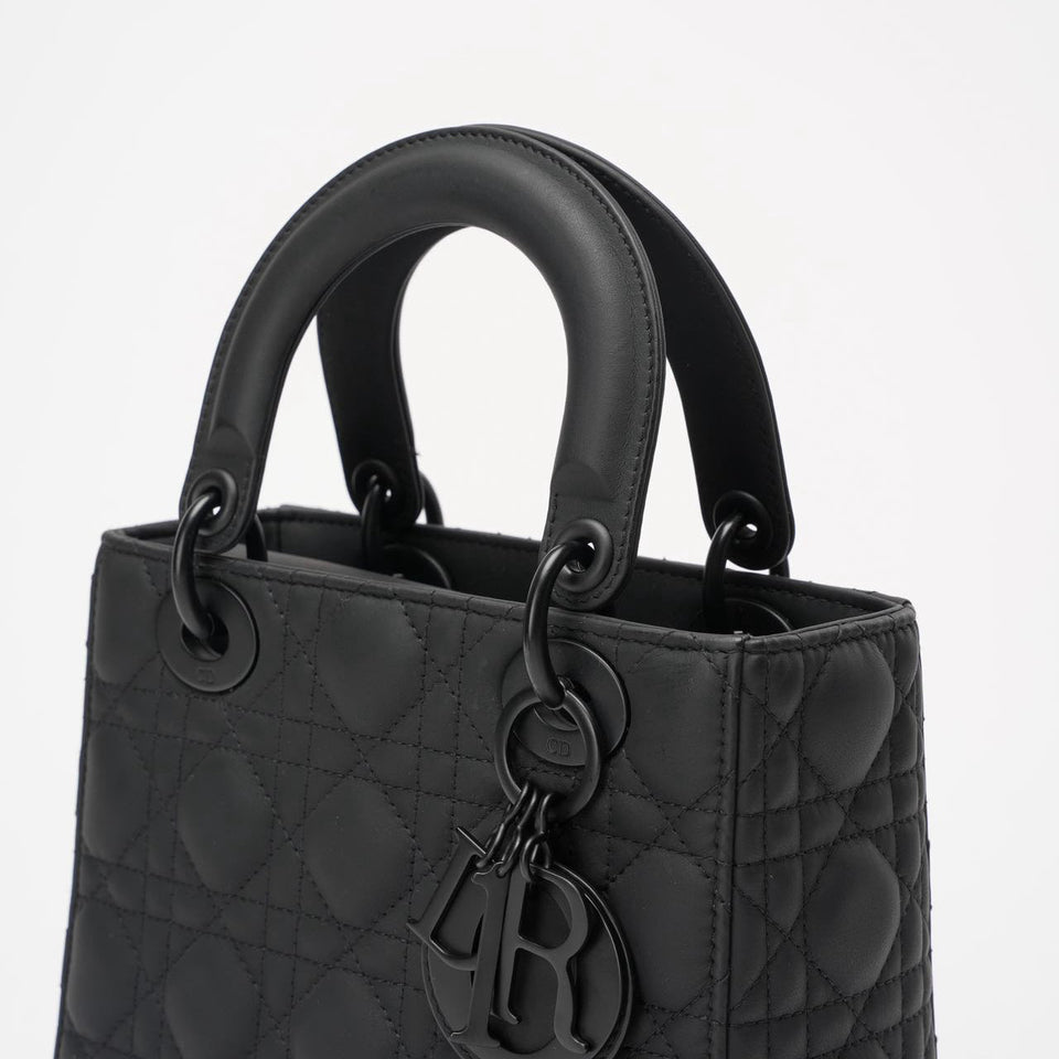 Christian Dior Cannage Small My ABC Dior Lady Dior Black