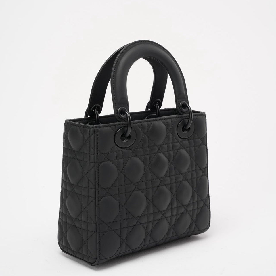 Christian Dior Cannage Small My ABC Dior Lady Dior Black