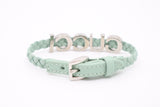 Gucci Braided Bracelet in Turquoise Leather