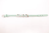 Gucci Braided Bracelet in Turquoise Leather