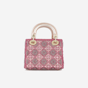 Christian Dior Mini Lady Dior - Pink Crystal Beaded