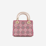 Christian Dior Mini Lady Dior - Pink Crystal Beaded