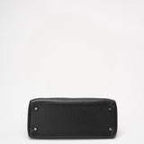 Hermes Black Kelly 28 P Square Togo Leather Palladium