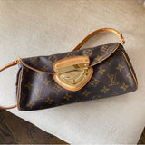 Louis Vuitton Monogram Canvas Small Beverly Clutch Pochette Bag