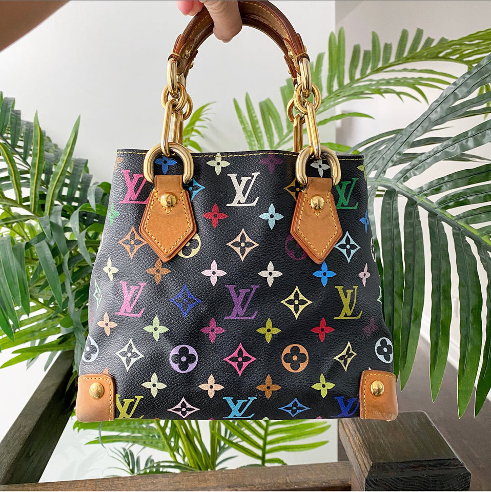 Louis Vuitton Murakami Multicolor Black Audra Mini Tote Bag
