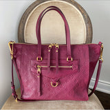 Louis Vuitton Lumineuse PM Monogram Empreinte Raspberry Two-Way Shoulder Bag