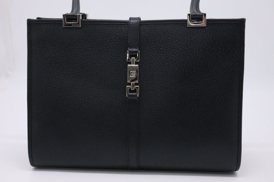 Gucci Jackie Shoulder Bag in Black Leather