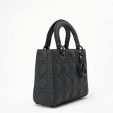 Christian Dior Matte Black Small Lady Dior Bag 2021