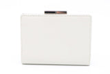 Burberry Compact Wallet in White Leather