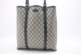 Gucci Tote in Navy GG Supreme Canvas