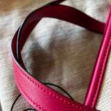 Hermes Ambie PM Framboise Toile H Veau Swift Tote