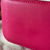 Hermes Ambie PM Framboise Toile H Veau Swift Tote