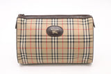 Burberry Clutch in Brown Check Canvas