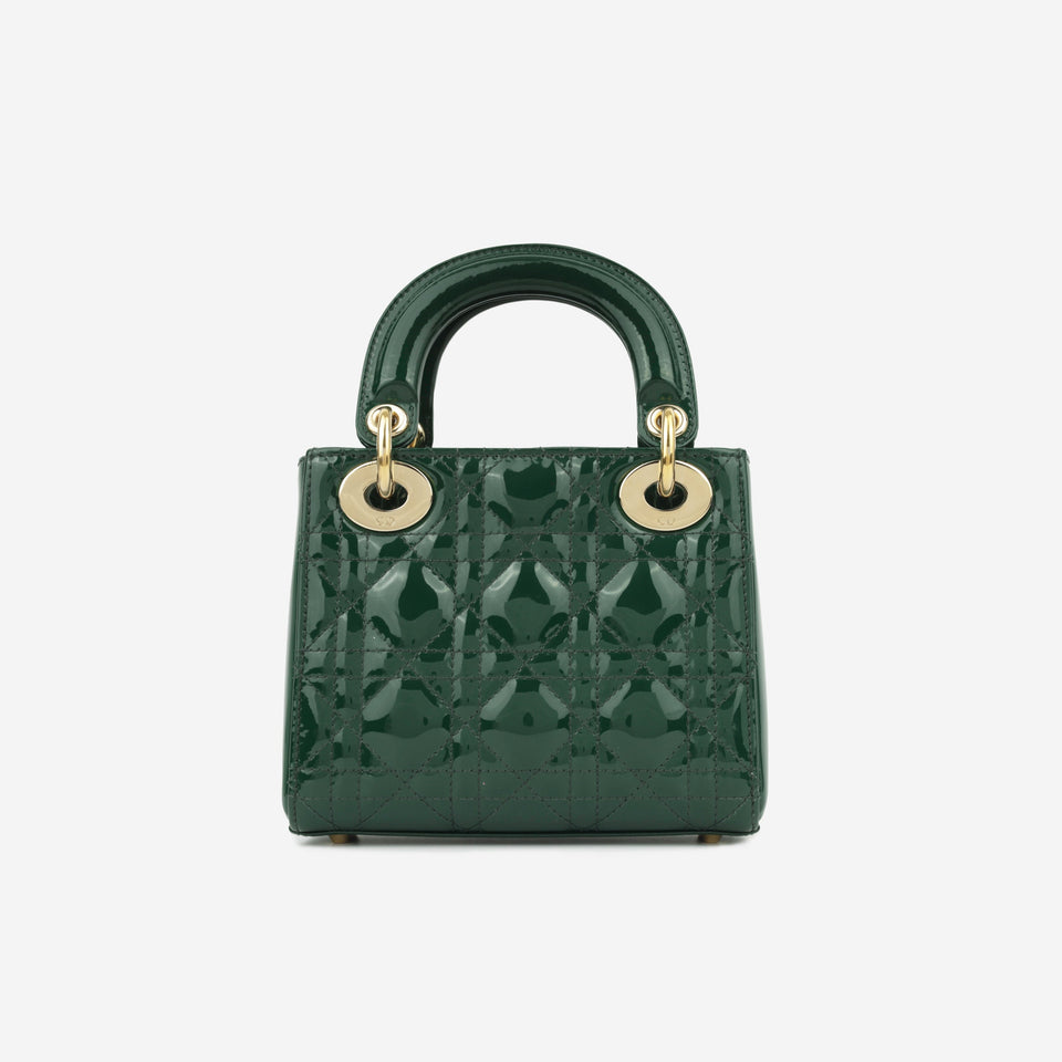Christian Dior Mini Lady Dior - Hunter Green