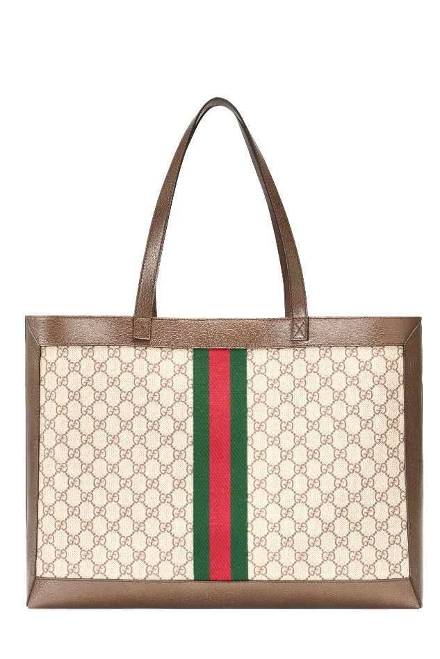 Gucci OPHIDIA SOFT GG SUPREME MEDIUM TOTE BAG