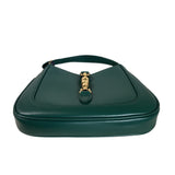 Gucci Jackie 1961 Mini Handbag in Green Leather with Adjustable Strap Giftable Condition