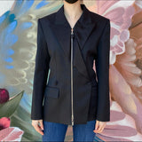 Louis Vuitton Black Zip Tuxedo Blazer - FR40 / USA 8