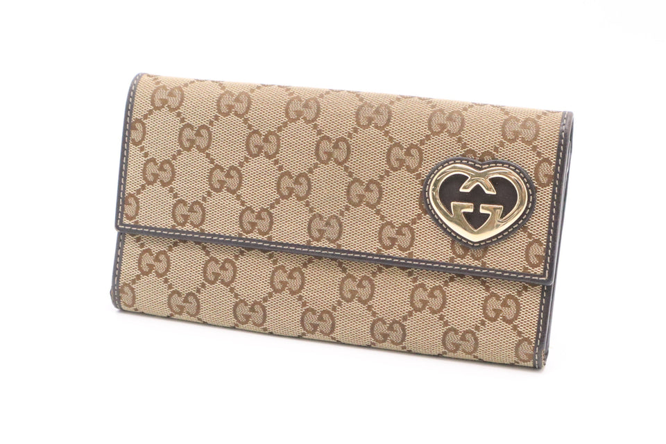 Gucci Long Wallet in Brown GG Canvas