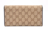 Gucci Long Wallet in Brown GG Canvas