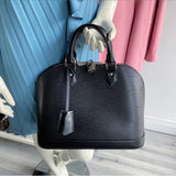 Louis Vuitton Epi Alma PM in Black and SHW