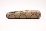Gucci 4 Key Case in GG Canvas & Brown Leather