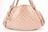 Gucci Pelham Tote in Pink Coated Canvas