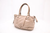 Gucci Sukey Shoulder Bag in Metallic Beige Leather