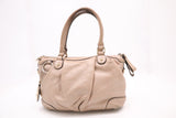 Gucci Sukey Shoulder Bag in Metallic Beige Leather