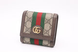 Gucci Ophidia Compact Wallet in GG Supreme Canvas