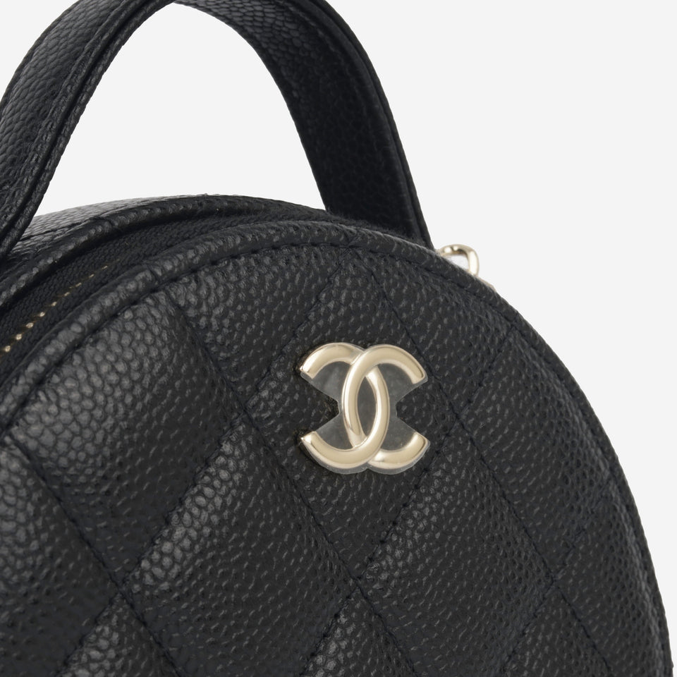 Chanel Round Clutch on Chain with Handle