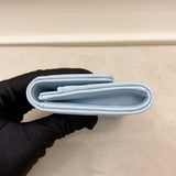 Chanel 19 Quilted Flap  Holder Blue Lambskin