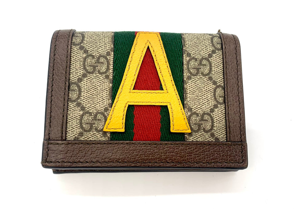 Gucci GG SUPREME OPHIDIA CARD CASE