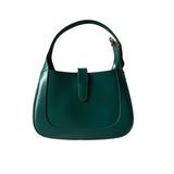 Gucci Jackie 1961 Green Leather Bag Small with Adjustable Strap