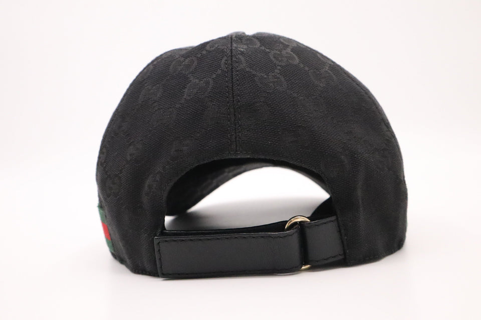 Gucci Cap in Black GG Canvas