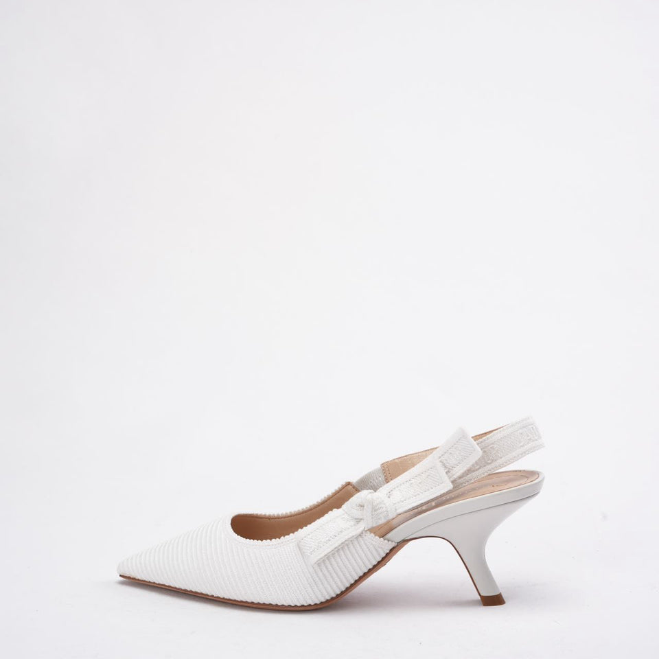 Christian Dior J'ADior Slingback Pump in White 38D