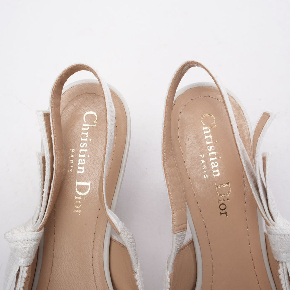 Christian Dior J'ADior Slingback Pump in White 38D