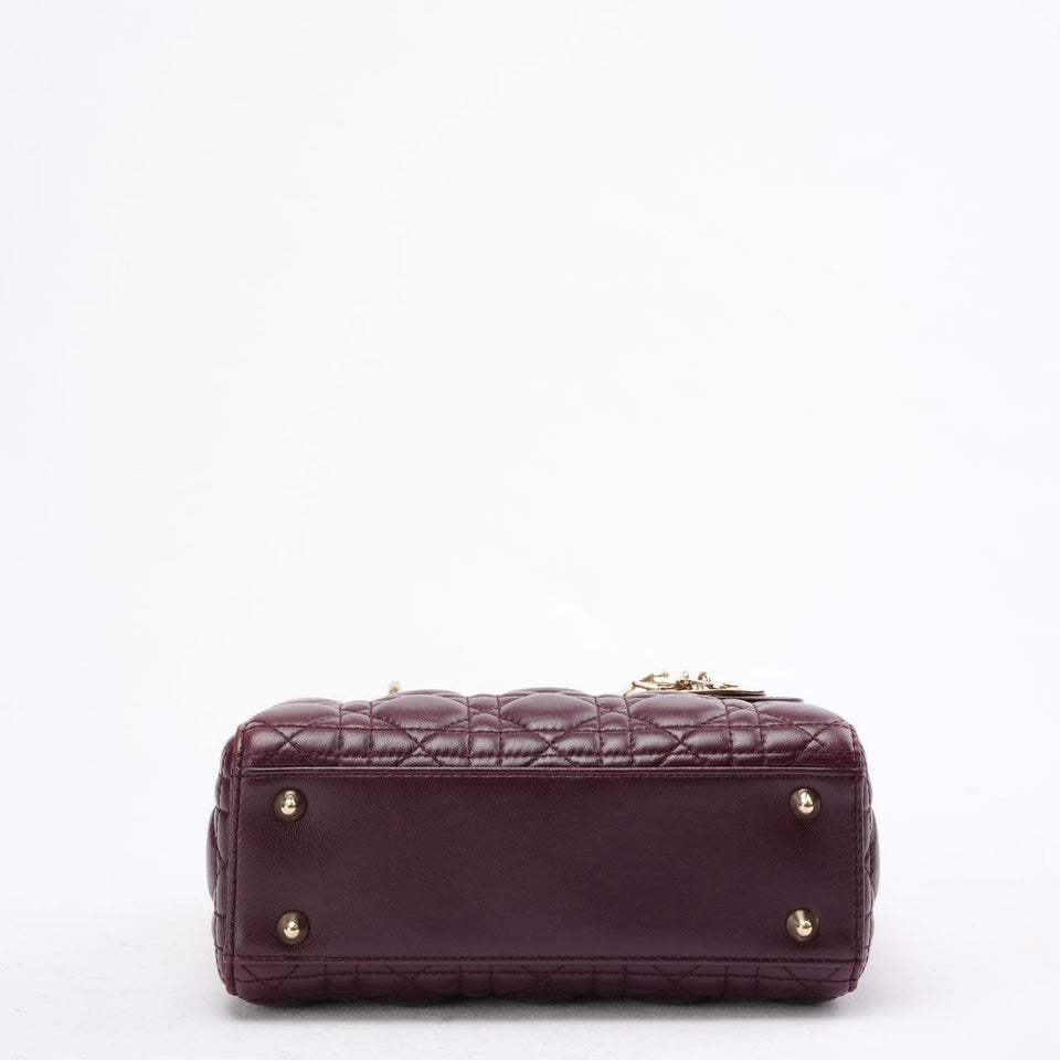 Dior Small Lady Dior My ABCDior Bag in Burgundy 2018