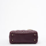 Dior Small Lady Dior My ABCDior Bag in Burgundy 2018