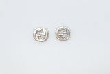Gucci GG Stud Earrings in Sterling Silver