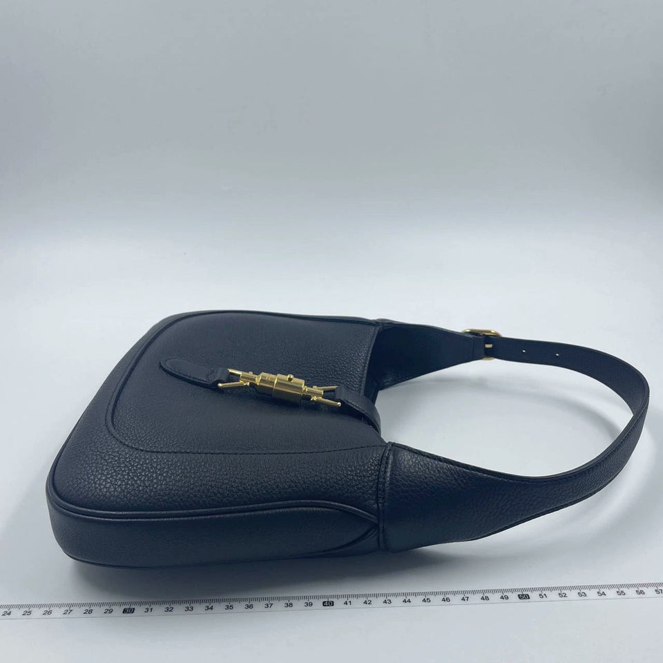 Gucci Jackie 1961 Black Pebbled Leather Bag Small