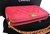 Chanel Le Boy Wallet on Chain Woc Double Zip Clutch Crossbody Bag