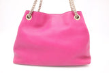 Gucci Soho Chain Shoulder Bag in Pink Leather