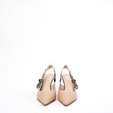 Dior J'ADior Slingback Pumps in Beige Two-Tone Fabric 39D