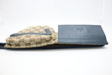 Gucci Waist Bag in Brown GG Canvas & Blue Leather